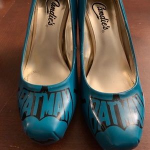 Custom made Batman heels with box, only worn once!